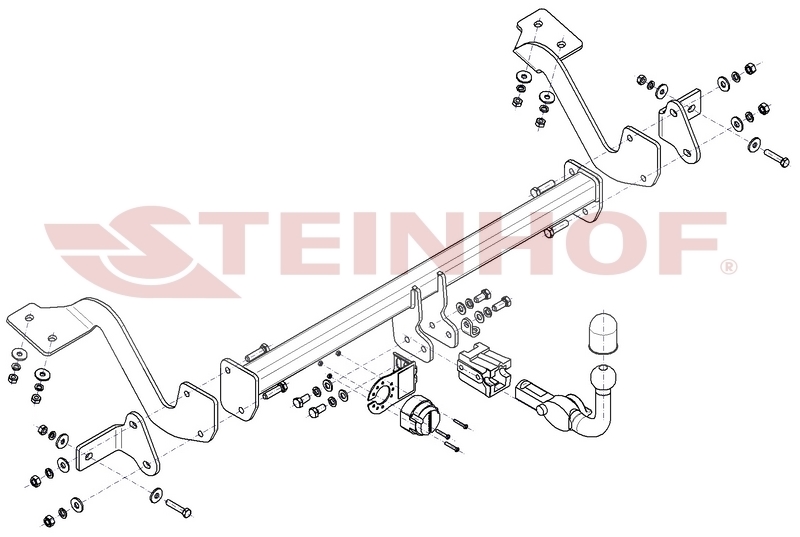 Avtomatska vlečna kljuka Citroen Berlingo II - (L1 - dolžina 4380mm) - od 2008